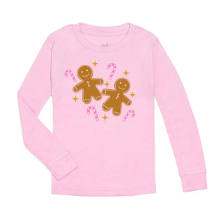 Sweet Wink Gingerbread L/S Pink Tee, Sweet Wink, All Things Holiday, cf-size-12-18-months, cf-size-18-24-months, cf-size-2t, cf-size-3t, cf-size-4t, cf-size-5-6y, cf-size-7-8y, cf-size-9-10y,