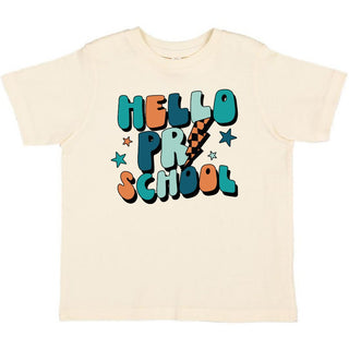 Sweet Wink Hello Preschool Short Sleeve Tee - Natural