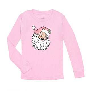 Sweet Wink Retro Santa L/S Pink Tee