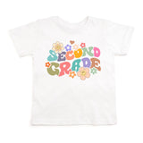 Sweet Wink Second Grade Retro Short Sleeve Tee - White