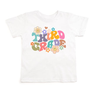 Sweet Wink Third Grade Retro Short Sleeve Tee - White