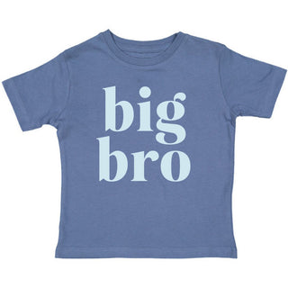 Sweet Wink Big Bro S/S Indigo with Blue Tee, Sweet Wink, Big Bro, Big Bro Indigo S/S Tee, Big Bro Tee, Big Brother, Big Brother Announcement, Big Brother Shirt, Big Brother Tee, cf-size-2t, c