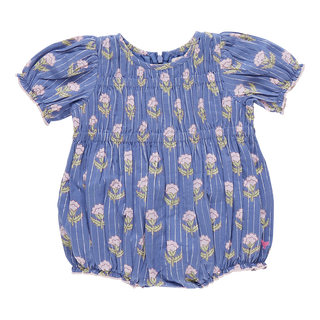 Pink Chicken Baby Girls Waverly Bubble - Periwinkle Small Bud