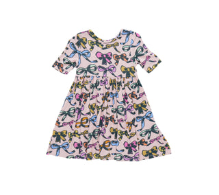 Pink Chicken Girls Bamboo Steph Dress - Multi Bows