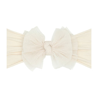 Baby Bling Tulle FAB Headband - Pleated Oatmeal