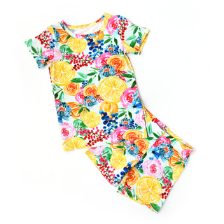 Gigi and Max Lillyana Lemon 2pc Set w/Shorts, Gigi and Max, 2pc Pajama Set, Bamboo Pajama, cf-size-4-5t, cf-size-6-7, cf-size-8, cf-type-pajama-set, cf-vendor-gigi-and-max, Gigi & Max, Gigi a