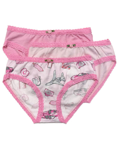 Esme 3pc Panty Set - Pink Jet Set