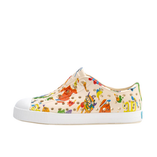 Native Jefferson Print Shoes - Bone White / Shell White / Sea Monsters