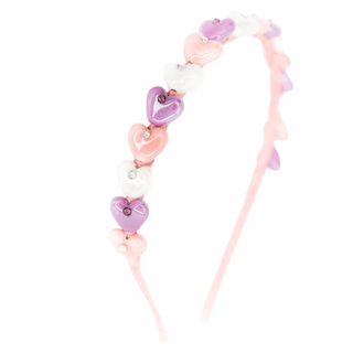 Bari Lynn Crystallized Beaded Heart Combo Headband - Pink & Purple, Bari Lynn, Bari Lynn, Bari Lynn Headband, Bari Lynn Headbands, Bari Lynn Neon, Beaded Heart Combo Headband, cf-type-headban