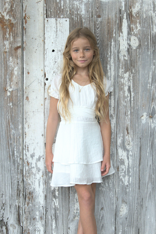 KatieJ NYC Tween Delilah Dress - White