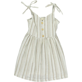 Vignette Penny Dress - Tan Stripe