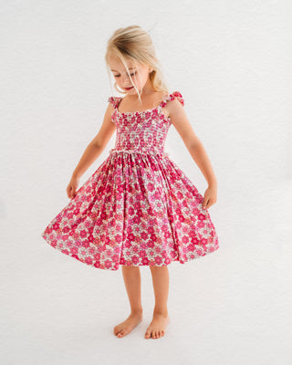 In My Jammers Ziggy Floral Smocked Twirl Dress