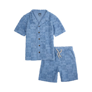 Appaman Resort Short & Short Set - Denim Blue