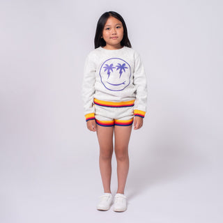 Appaman Ruby Sweatshirt & Lori Short Set - Cloud Heather