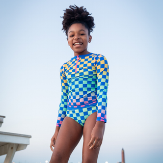 Appaman Oceana Rash Guard Set - Checkerboard