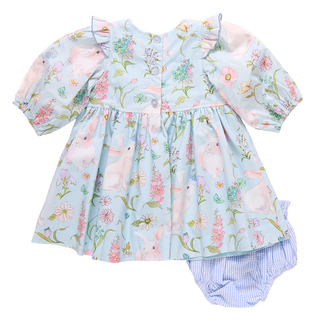 Pink Chicken Baby Girls Brooke Dress Set - Botanical Bunnies