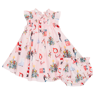 Pink Chicken Baby Girls Stevie Dress Set - Holiday Spirit, Pink Chicken, All Things Holiday, Baby Steve Dress, cf-size-12-18-months, cf-size-18-24-months, cf-size-3-6-months, cf-size-6-12-mon