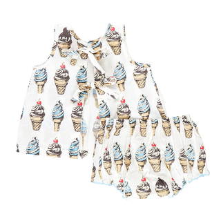 Pink Chicken Baby Girls Jaipur Set - Vintage Soft Serve, Pink Chicken, Baby Girls Jaipur Set, cf-size-12-18-months, cf-size-3-6-months, cf-type-baby-&-toddler-outfits, cf-vendor-pink-chicken,