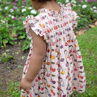 Pink Chicken Baby Girls Stevie Dress Set - Cloud Pink Cherry