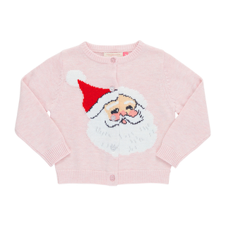 Pink Chicken Baby Girls Maude Sweater - Pink Santa, Pink Chicken, Big Girls Clothing, cf-size-12-18-months, cf-size-18-24-months, cf-size-6-12-months, cf-type-sweater, cf-vendor-pink-chicken,