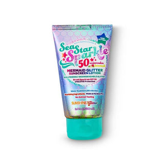 Sunshine & Glitter, Sunshine & Glitter Sea Star Sparkle Mermaid SPF 50 Glitter Sunscreen - Basically Bows & Bowties