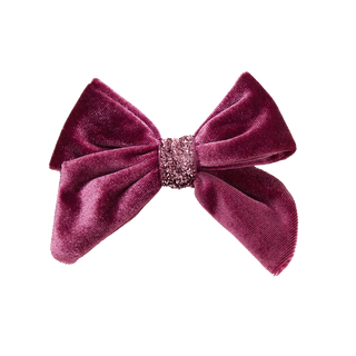 Pink Chicken Girls Velour Bow - Sugarplum, Pink Chicken, All Things Holiday, Berry, cf-type-hair-bow, cf-vendor-pink-chicken, Christmas, Christmas Bow, Holiday, Pink Chicken Bow, Sugarplum, V