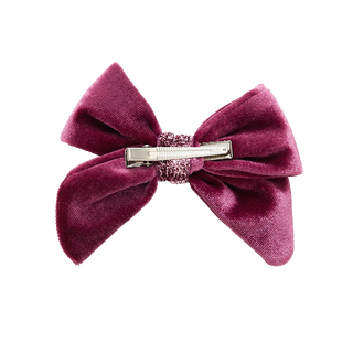 Pink Chicken Girls Velour Bow - Sugarplum, Pink Chicken, All Things Holiday, Berry, cf-type-hair-bow, cf-vendor-pink-chicken, Christmas, Christmas Bow, Holiday, Pink Chicken Bow, Sugarplum, V