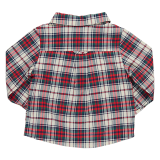 Blue Rooster Baby Boys Jack Shirt - Holly Tartan, Pink Chicken, Baby Boys Jack Shirt, Blue Rooster, cf-size-12-18-months, cf-size-18-24-months, cf-size-3-6-months, cf-size-6-12-months, cf-ven