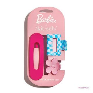 Kitsch x Barbie Assorted Claw Clip Set 3pc, Kitsch, Barbie, Barbie Clip Set, Barbie x Kitsch, Hair Clip, Hair Clip Set, Hair Clips, Kitsch, Hair Accessories - Basically Bows & Bowties