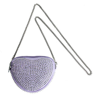 Sparkle Sisters Studded Heart Purse - Lavender, Sparkle Sisters, Handbag, Heart, Heart Handbag, Lavender, Purple, Purse, Sparkle Sisters by Couture Clips, Sparkle Sisters Handbag, Sparkle Sis