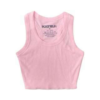 KatieJ NYC Tween Livi Ribbed Tank - Baby Pink, KatieJNYC, cf-size-lg-12, cf-size-xl-14, cf-type-top, cf-vendor-katiejnyc, Girls Tank Top, Katie J, Katie J NYC, Livi Tank, Tank, Tank Top, Top,