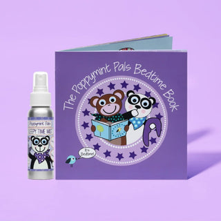 Poppymint Pals Bedtime Book & Sleepytime Mist Gift Set, Poppymint Pals, cf-type-bath-&-body, cf-vendor-poppymint-pals, Laki Naturals, Made in the USA, Poppymint Pals, PoppymintPals, Room Mist