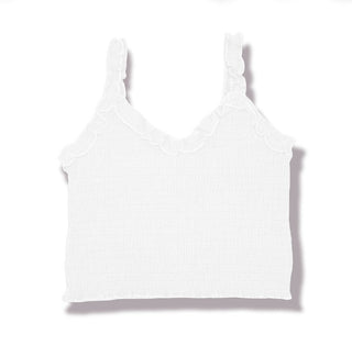 KatieJ NYC Tween Shari Top in White Gauze, KatieJNYC, cf-size-md-10, cf-size-sm-7-8, cf-size-xl-14, cf-type-top, cf-vendor-katiejnyc, Katie J, Katie J NYC, Shari Top, Top, White, White Gauze,