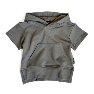 Little Bipsy Short Sleeve Hoodie - Mushroom, Little Bipsy Collection, cf-size-2-3, cf-size-4-5, cf-size-6-12-months, cf-type-tee, cf-vendor-little-bipsy-collection, Conor Collection, Hoodie, 