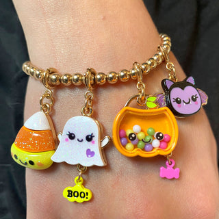 Charm It! Gold Glitter Candy Corn Charm, Charm It!, Boo Basket, cf-type-charms-&-pendants, cf-vendor-charm-it, Charm Bracelet, Charm It Charms, Charm It!, Charms, Halloween, High Intencity, C