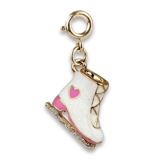 Charm It! Gold Glitter Ice Skate, Charm It!, cf-type-charms-&-pendants, cf-vendor-charm-it, Charm Bracelet, Charm It Charms, Charm It!, Charms, High Intencity, Ice Skate, Charms & Pendants - 