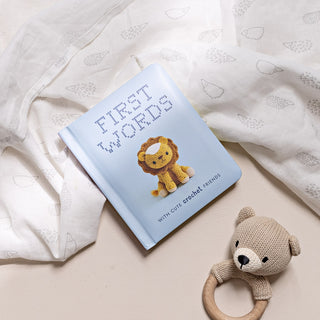 First Words with Cute Crochet Friends Board Book