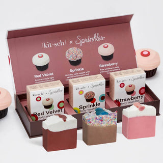 Kitsch, Kitsch Sprinkles Cupcakes X Kitsch 3 Pc Body Wash Set - Basically Bows & Bowties