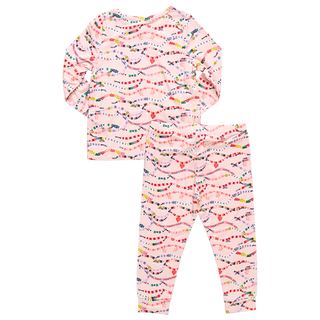 Pink Chicken Kids Bamboo PJ Set - Friendship Bracelet Era