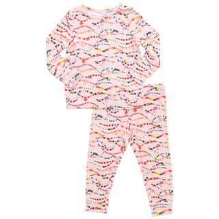 Pink Chicken Kids Bamboo PJ Set - Friendship Bracelet Era