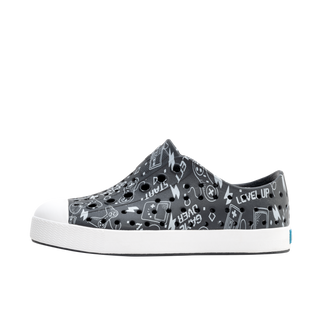 Native Jefferson Print Shoes - Gravity Grey / Shell White / Gamer