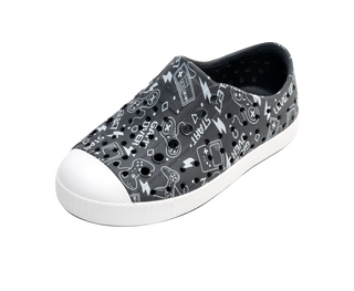 Native Jefferson Print Shoes - Gravity Grey / Shell White / Gamer