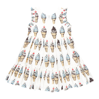 Pink Chicken Girls Kelsey Dress - Vintage Soft Serve, Pink Chicken, cf-size-6y, cf-type-dress, cf-vendor-pink-chicken, ice cream, ice cream cone, Pink Chicken, Pink Chicken SS23, Soft Serve, 