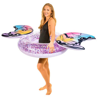 PoolCandy Inflatable Glitter 40" Pool Tube - Butterfly