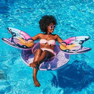 PoolCandy Inflatable Glitter 40" Pool Tube - Butterfly