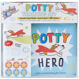 C.R. Gibson Potty Training Set - Hero, C.R. Gibson, Book, Books, Books for Children, C.R. Gibson, cf-type-book-&-stocker-set, cf-vendor-c-r-gibson, Children's Book, CR Gibson, Hero, Potty, Po