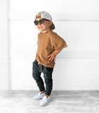 Little Bipsy Oversized Bamboo Tee - Carmel