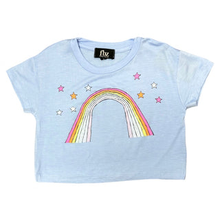 FBZ Happy Rainbow Blue Short Sleeve Tee