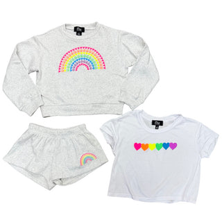 FBZ Neon Rainbow Grey Mist Sweatshirt