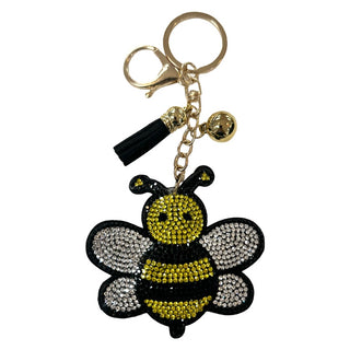 Rhinestone Bumblebee Keychain